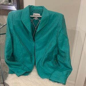 TanJay Women's Vibrant Teal Blazer